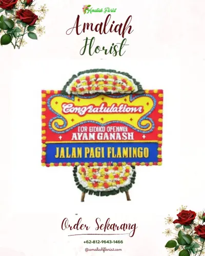 Bunga Papan Congratulation di Kemantren